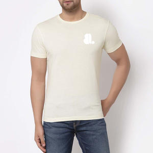 Camiseta Personalizada en Blanco, Camiseta con Logotipo Personalizado, Cuello Redondo, Manga Corta, 100% Algodón, Lisa, para Hombre - Product Image 1