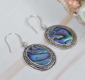 Abalone Shell 925 Sterling Silver Natural Gemstone Designer Crochet Boucles D'oreilles Bijoux Faits À La Main Femmes Boucles D'oreilles Cadeau Pour Les Femmes - Product Image 5