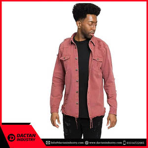 <b>Men's</b> New Style Black Street Color <b>Denim</b> <b>Jacket</b> <b>Fur</b> <b>Lined</b> for Fall Winter Season Good Design Canvas <b>Jacket</b> - Product Image 3