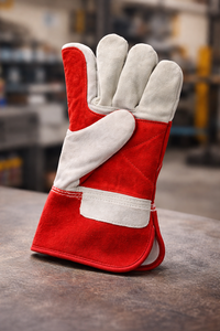 Gants de travail de sécurité industrielle avec paume en cuir fendu, adhérence renforcée pour la construction, travail, approvisionnement en gros OEM - Product Image 3