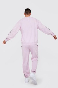 Ropa deportiva de gimnasio de dos piezas para hombre, chándales de entrenamiento de lana de algodón, traje de jogging de invierno, talla grande, característica Reversible, sólido - Product Image 5