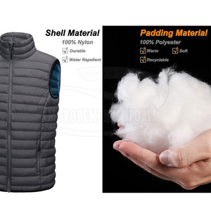 Comfortable Winter High-quality Breathable Puffer <b>Vest</b> for Men Outdoor Use Low Price Outerwear - Product Image 6