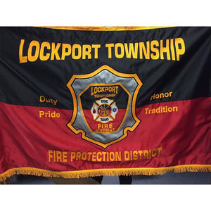 Drapeau personnalisé de club, en feutre résistant, de luxe, tissé, à coudre, aimanté, double face, brodé, imperméable, couleur pleine, avec frange - Product Image 6