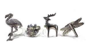 Anneau de serviette en laiton nickelé pour la décoration de pièce maîtresse de table utiliser la boucle d'anneau de serviette - Product Image 5