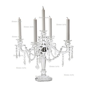 Handmade Acrylic <b>Candelabra</b> With Crystal Chains Best Quality <b>Candelabra</b> Customized Size And Shape <b>Candelabra</b> - Product Image 2
