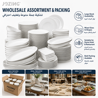 Vente en gros directe usine : Grands plateaux de service en porcelaine de qualité commerciale pour hôtels, de 14 à 20 pouces, en stock, vendus à la tonne