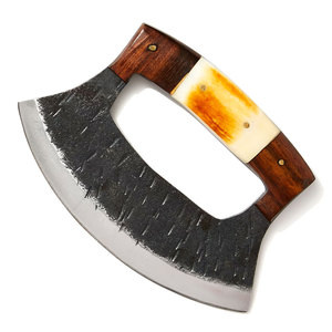 Hacha de acero de Damasco hecha a mano hacha de pizza japonesa Profesional servicio OEM ODM de alta calidad personalizada al por mayor - Product Image 1