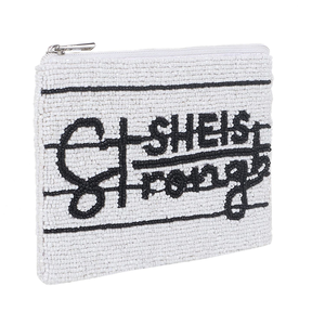 Monedero con cuentas colorido hecho a mano para adolescentes, monedero con bolsillo y cremallera personalizado con patrón bordado de glowin fashion - Product Image 2