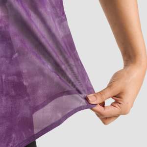 Vital Purple Sports Bras with Mesh Cover up Top - Product Image 6