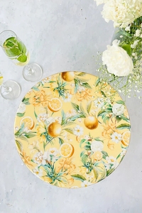 ที่วางเค้กโลหะสีทองแบบโบราณสำหรับโต๊ะรับประทานอาหารเค้กเสิร์ฟผลไม้ขอบแบบนูน - Product Image 3