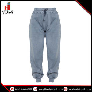 Pantalon de jogging taille haute délavé gris anthracite, survêtements d'hiver pour femmes, vente en gros, loisirs d'hiver chauds - Product Image 2