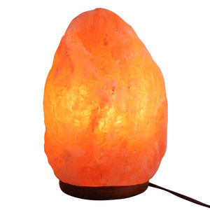 Lampe de sel de roche en cristal naturel de l'Himalaya en forme de coeur rouge rose naturel paquet complet cordon électrique et ampoule matière organique - Product Image 3