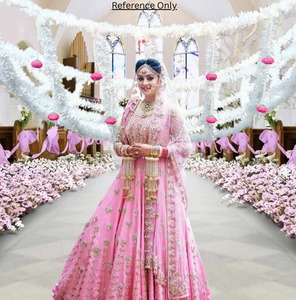 Dosel nupcial jazmín con flor de peonía perla Chadar para entrada de novia indio paquistaní Punjabi entrada Floral decoración de boda - Product Image 1