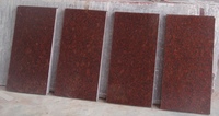 Dalles de granit rouge impérial de haute qualité, pierres décoratives, surface polie/flamée durable, épaisseur 20/30 mm, découpe sur mesure pour revêtement de sol