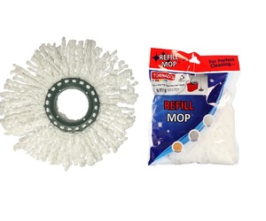 Tête de vadrouille en microfibre 360 de haute qualité avec bâton en aluminium Recharge de remplacement facile à utiliser 360 Spin Mop Seau - Product Image 2