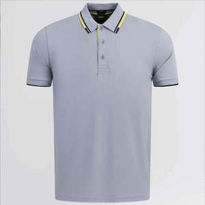 Polo de alta calidad para hombre, logotipo bordado personalizado, manga corta, ropa de negocios informal, top de uniforme transpirable de algodón - Product Image 6