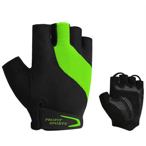 Gants de cyclisme demi-doigts pour la salle de sport, respirants, légers, fermeture à lacets, matériau PU de haute qualité, logo personnalisé OEM/ODM - Product Image 6