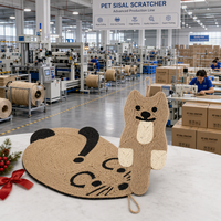 Tapis à gratter pour chat en sisal naturel YIDUO en gros, forme de souris suspendue, planche à gratter, protection anti-rayures pour meubles, animaux de compagnie