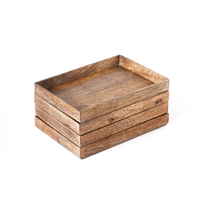 251131 Rectangular Bamboo <b>Tray</b> Solid Bamboo Foldable Multifunction <b>Tray</b> - Product Image 3