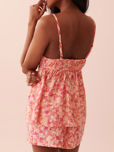 ชุดลำลองใส่อยู่บ้านสำหรับผู้หญิงชุดใส่อยู่บ้านกางเกงขาสั้นใส่ในเลานจ์สวมใส่สบายลายดอกไม้ผ้านุ่มมีจำหน่ายในราคาอินเดีย - Product Image 2