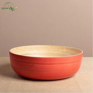 Tazón de Bambú en Espiral Hecho a Mano, Ligero, Ecológico, Tazón Decorativo y para Servir de Bambú Natural para el Hogar - Product Image 2