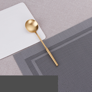 Ensemble de couverts en métal de style moderne avec logo personnalisé pour fête, restaurant, hôtel, mariage, à bas prix - Product Image 5