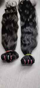 Genius Machine Trame Double Trame Remy Vierge Indien Temple Extensions de Cheveux Vague Naturelle Vague Profonde Lâche Inde Du Sud Direct - Product Image 2