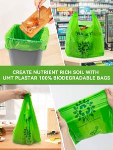 ถุงช้อปปิ้งพลาสติกย่อยสลายได้100% ถุงช้อปปิ้งถุงเสื้อยืดพิมพ์ลายกราเวียร์วัสดุรีไซเคิลซูเปอร์มาร์เก็ต - Product Image 5