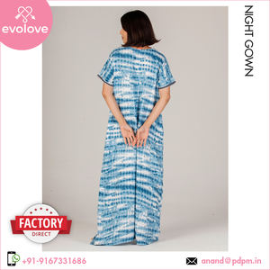 Top vente rayonne femmes longue robe de nuit bonne qualité vêtements de nuit pour un usage domestique large Options de couleur pour l'été - Product Image 6