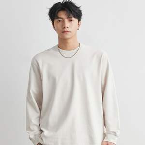 Camisetas informales de algodón de color sólido para hombre de la mejor calidad, logotipo personalizado impreso, tela de Jersey de manga larga de alta demanda, precio al por mayor - Product Image 6