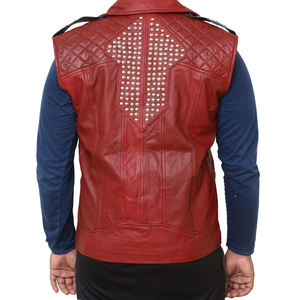 Chaleco de Motocicleta de Cuero de Alta Calidad para Hombre, Último Estilo, Ropa de Invierno de Cuero para Exteriores - Product Image 3