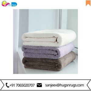 Juego de toallas de baño 100% algodón personalizadas Toalla de baño de diseño liso de color sólido a precio de fábrica en India - Product Image 5