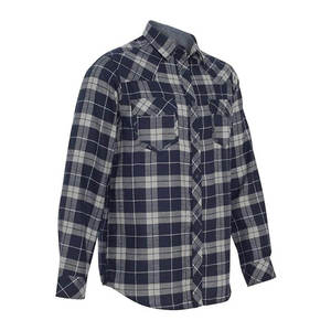 Camisa de Franela Sólida de Manga Larga Personalizada al por Mayor para Hombre, Ropa de Lujo de Moda Urbana, 100% Algodón para Verano - Product Image 2