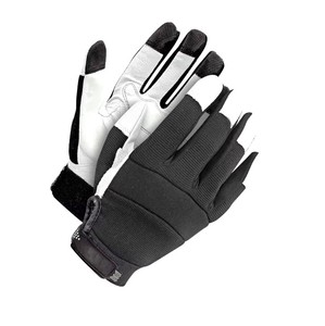 ถุงมือกลศาสตร์หนังวัวพร้อมหนังแท้และถุงมือนิรภัยสำหรับการทำงานของปาล์มบุนวม - Product Image 2