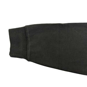 Sudadera con capucha de lavado ácido para hombre, Sudadera con capucha personalizada de lujo de peso pesado de talla grande con apliques desgastados, Parche de costura bordada con lavado ácido y cremallera - Product Image 3