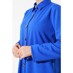 Conjunto Túnica de 2 Piezas para Mujer con Saxe Abotonado de Metal Elegante y Elegante - Product Image 2