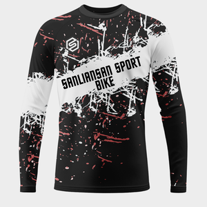 Maillots de cyclisme <span class=keywords><strong>pour</strong></span> hommes à manches longues, respirants, à séchage rapide, imprimés numériquement, <span class=keywords><strong>pour</strong></span> le <span class=keywords><strong>VTT</strong></span>, le vélo de descente et les activités de plein air - Product Image 4