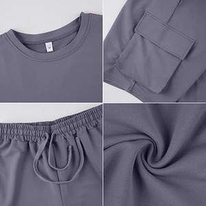 Men's Clothing Waffle Suit Women's Summer Casual Two-Piece Set Loose <strong>Short</strong> Sleeve Fashion <strong>Shorts</strong> Cotton Custom XXS Size <strong>Pattern</strong> - Product Image 5