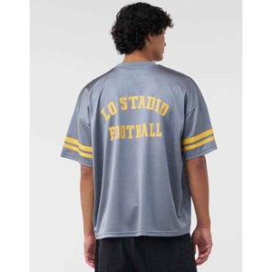 Jersey de fútbol americano con cuello en V en tela de malla 100%, ropa de calle cómoda sostenible, Jersey deportivo con número de jugador personalizado - Product Image 2
