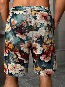 Pantalones cortos de sublimación Venta caliente Logotipo personalizado Verano Streetwear Cordones transpirables Impresión de sublimación rápida Pantalones cortos de hombre - Product Image 5