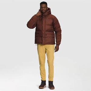 Chaqueta de Invierno para Hombre, de Lana, Acolchada, con Cuello Brillante, Resistente al Agua, Logotipo Frontal, Exterior de Algodón, Transpirable, de Secado Rápido, Lavada - Product Image 3