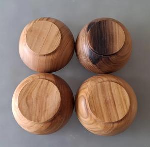 ชามไม้ชามสลัดอาหารทำจากไม้ธรรมชาติเป็นมิตรกับสิ่งแวดล้อมเลือกขนาดและโลโก้ได้ตามต้องการ - Product Image 3