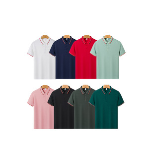 Polo sólido en blanco de secado rápido al por mayor logotipo personalizado bordado verano Polo ropa de trabajo logotipo impreso Camiseta de manga corta para hombres - Product Image 1