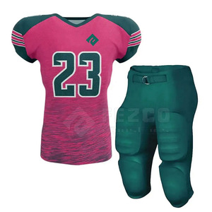 High Quality American Football Uniforms Beast Material Oversized Team Wear Short Sleeve Breathable Design - Product Image 1