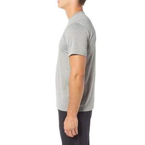 T-shirt vierge en toile de coton à col rond et manches courtes pour homme, idéal pour le fitness et la détente à domicile, personnalisable par impression, transfert thermique et broderie - Product Image 6