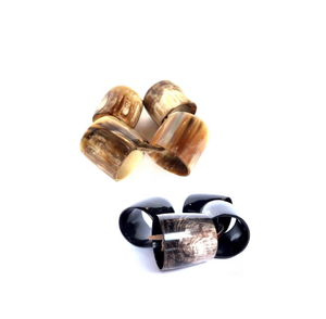 Rond de serviette en corne de buffle Corne en gros Rond de serviette de concepteur de haute qualité en corne Rond de serviette en corne fait - Product Image 4