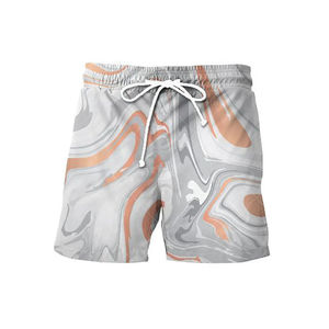 กางเกงว่ายน้ำขาสั้นแบบไม่ทอสำหรับผู้หญิงกางเกงว่ายน้ำชายหาดพิมพ์ซับลิเมชัน - Product Image 4