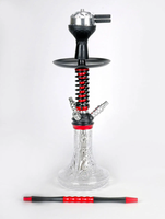 Haute sur demande Design Premium Accessoires pour fumeurs Allemand Grand Grand Verre Vert Couleur Acier Inoxydable Shisha Narguilé 2025 Inde