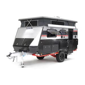 Lujo negro de alta calidad barato viaje remolque Camper autocaravana móvil 4X4 RV 4 personas de lujo todoterreno caravanas para la venta - Product Image 3