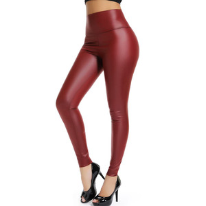 Vêtements OEM fabriqués en usine, pantalons en cuir pour femmes, pantalon en cuir véritable grande taille avec logo personnalisé, pantalon en cuir pour femmes à la mode au meilleur prix - Product Image 4